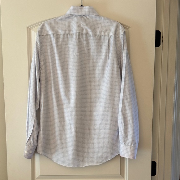 Jos. A. Bank Light Blue Checkered Dress Shirt - Picture 7 of 7